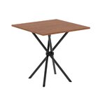 Conjunto De Mesa Tubular 70cm X 70cm Tampo Em Mdf Com 4 Cadei