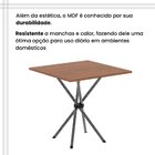 Conjunto De Mesa Tubular 70cm X 70cm Tampo Mdf Com 4 Cadeiras