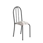 Conjunto De Mesa Tubular 70x70cm Tampo Em Ardósia Com 4 Cadei