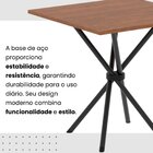 Conjunto De Mesa Tubular 70x70cm Tampo Em Mdf 4 Cadeiras Sara