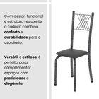 Conjunto De Mesa Tubular 70x70cm Tampo Em Mdf Com 4 Cadeiras