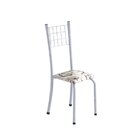 Conjunto De Mesa Tubular 70x70cm Tampo Em Vidro Com 4 Cadeira