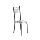 Conjunto De Mesa Tubular 70x70cm Tampo Em Vidro Com 4 Cadeira