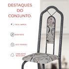 Conjunto De Mesa Tubular 8 Cadeiras 180x75cm Mart Prata Com T