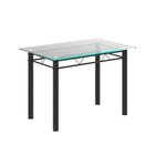 Conjunto De Mesa Tubular Com 4 Cadeiras Lívia Arabesco / Preto