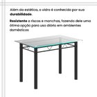 Conjunto De Mesa Tubular Com 4 Cadeiras Lívia Bege / Preto