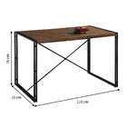 Conjunto De Mesa Wooden Com 4 Cadeiras Preto E Amêndoa