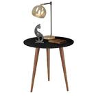 Conjunto De Mesas De Apoio E Lateral Teles Preto