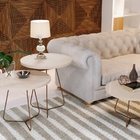 Conjunto De Mesas De Apoio Lateral E Centro Eloah Pérola