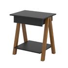 Conjunto De Mesas De Cabeceira Com Gaveta Verona Amadeirado P