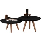 Conjunto De Mesas De Centro Para Sala Decorativas Com Pés Pal