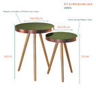 Conjunto De Mesas Laterais Decorativas Sala De Estar Malaga V