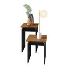 Conjunto De Mesas Lateral E Apoio Sala De Estar Lilibeth