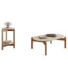 Conjunto De Mesas Lizz Lateral Redonda E Oblonga - Casa D