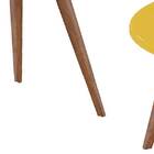 Conjunto De Mesas Natalia Amarelo Com Madero - Móveisaqui