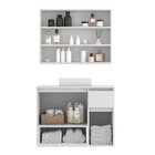 Conjunto De Móveis Para Banheiro 80cm Aurora Branco