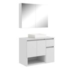 Conjunto De Móveis Para Banheiro 80cm Aurora Branco