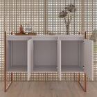 Conjunto De Nicho Decorativo E Buffet Madri Branco Cobre