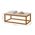 Conjunto De Painel Com Mesa De Centro Bolton Off White Nature