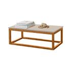 Conjunto De Painel Com Mesa De Centro Bolton Off White Nature