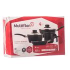 Conjunto De Panela Essencial - 4 Peças - Vermelha - Multiflon