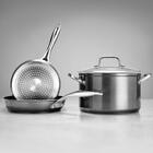 Conjunto De Panelas 4 Peças  Cinza  Com Antiaderente Ceramic