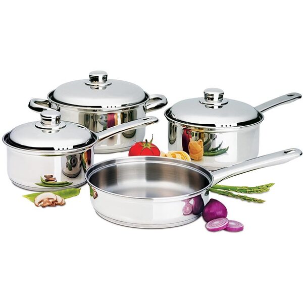 Conjunto De Panelas 4 Peças - Ss0501 - Euro Home - Inox