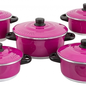 Conjunto De Panelas 5 Pçs Rosa Pink | Leroy Merlin