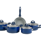 Conjunto De Panelas 5 Peças  - Ceramic Life 2.5 Azul