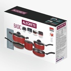 Conjunto De Panelas 5 Peças Antiaderente Basic Premium - Aleg