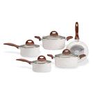 Conjunto De Panelas 5 Peças Antiaderente Ceramic Life Com Fun