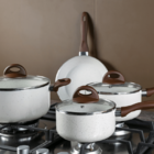 Conjunto De Panelas 5 Peças Antiaderente Ceramic Life Com Fun