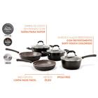 Conjunto De Panelas 5 Peças C.l Select C/ind Brinox Carbono