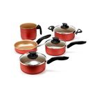 Conjunto De Panelas 5 Peças Cereja