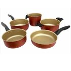 Conjunto De Panelas 5 Peças Cereja