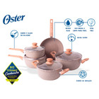 Conjunto De Panelas 5 Peças Cinza Antiaderente Induçao Oster