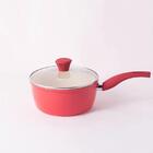 Conjunto De Panelas 5 Peças Vermelho Antiaderente Induçao Ost