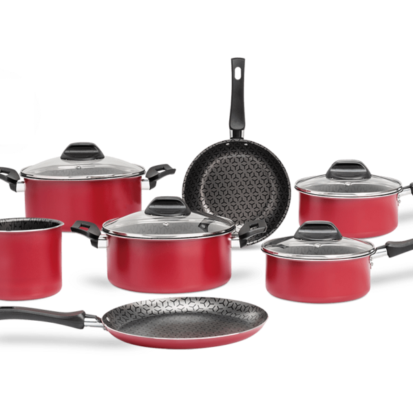 Conjunto De Panelas 7 Peças Revestimento Pro-flon Antiaderent