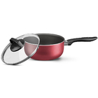 Conjunto De Panelas Antiaderente 7 Peças Supra Rosa Mta 5680