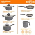 Conjunto De Panelas Antiaderente Ceramic Life Smart Plus Cinz