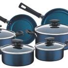 Conjunto De Panelas Antiaderente Com Tampa De Vidro Bergamo 7