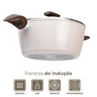 Conjunto De Panelas Antiaderente Indução Ceramic Life Organik