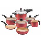 Conjunto De Panelas Antiaderente Magnific 7 Peças Cereja - Pa