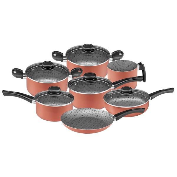 Conjunto De Panelas Antiaderente Panelux Maximum 7 Peças Cobre