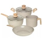 Conjunto De Panelas Antiaderentes Cerâmica 4pcs Oster - Cinza