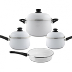 Conjunto De Panelas Bojuda Branca 4pc Mae Ágata Ewel