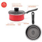 Conjunto De Panelas Brinox Antiaderente Pro-flon Garlic Verme