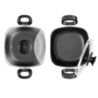 Conjunto De Panelas Caçarolas Com Tampa De Vidro Patolux 5 Pe