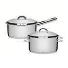 Conjunto De Panelas Caçarolas Inox Solar Fundo Triplo Indução