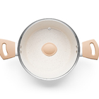 Conjunto De Panelas Carmela Vanilla 5 Pcs Ceramic Flon